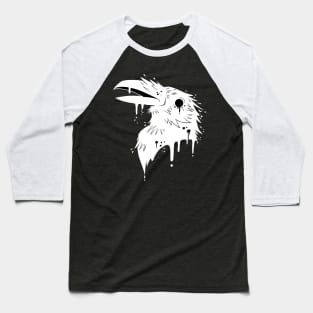 Dripping Paint Crow - Light Baseball T-Shirt